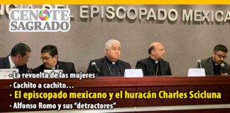 En la columna el Cenote Sagrado del 4 de marzo de 2020: La revuelta de las mujeres; Cachito a cachito…; El episcopado mexicano y el huracán Charles Scicluna; Alfonso Romo y sus “detractores”