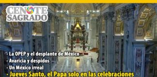 En la columna El Cenote Sagrado del 10 de abril de 2020: En la columna El Cenote Sagrado del 9 de abril de 2020: La OPEP y el desplante de México; Avaricia y despidos; Un México irreal; Jueves Santo, el Papa solo en las celebraciones